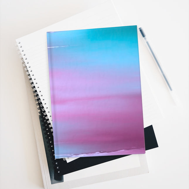 Wine Sea Blue Fog 5" x 7" Journal - 128 Ruled Line pages