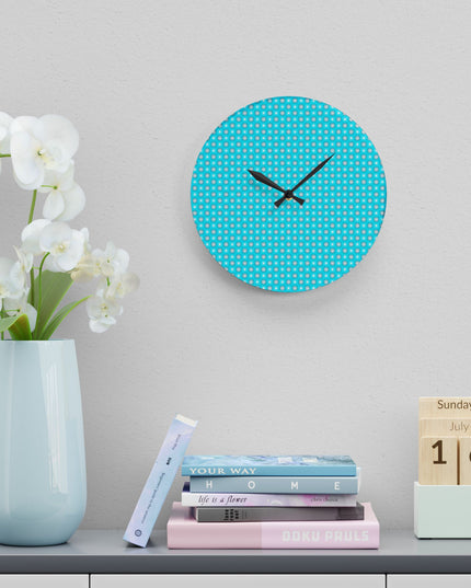 Tif Green Star-crossed Bodies Acrylic Wall Clock, Round or Square, 10.75" x 10.75"