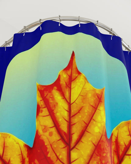 Alpha Maple Leaf Shower Curtains, 71" x 74"