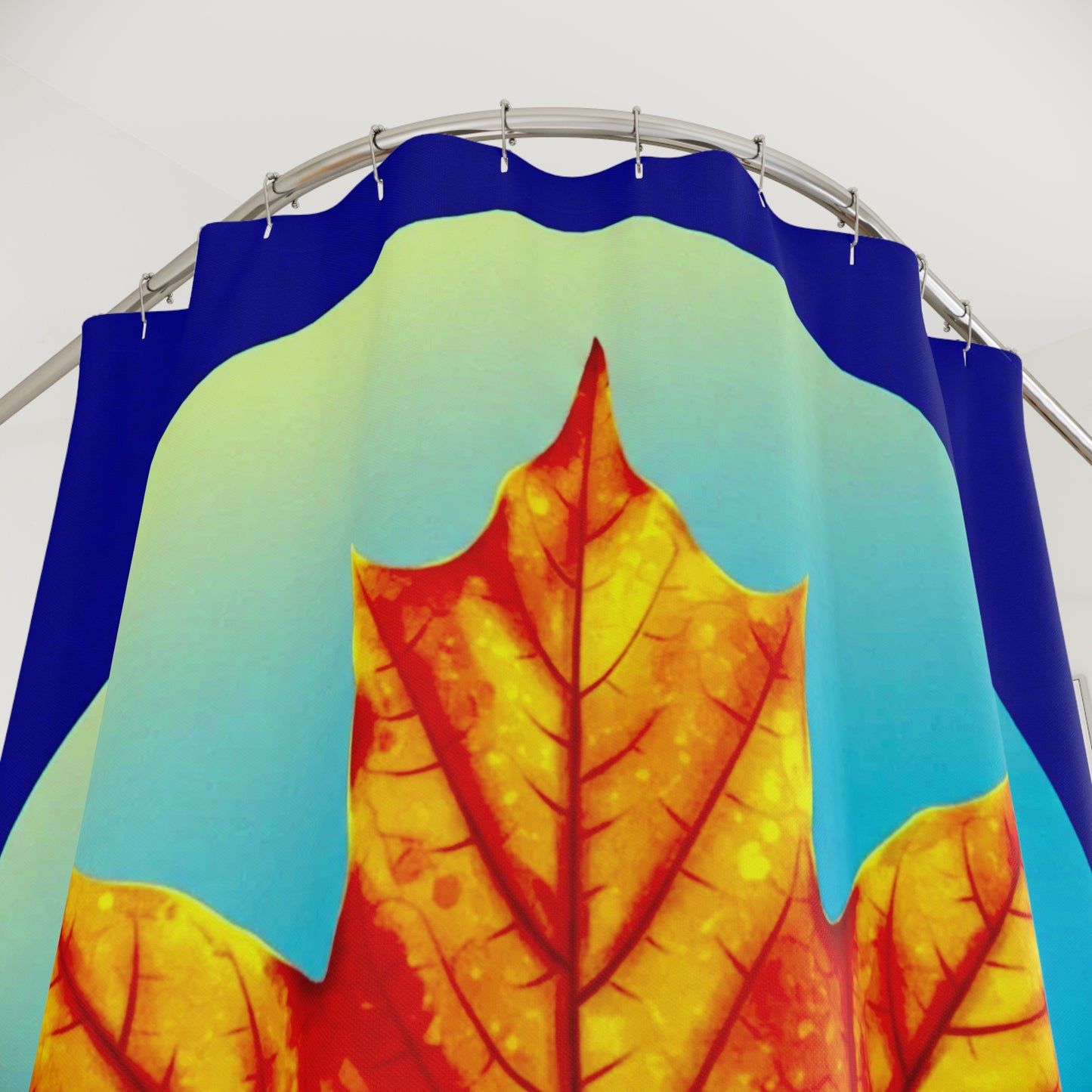 Alpha Maple Leaf Shower Curtains, 71" x 74"