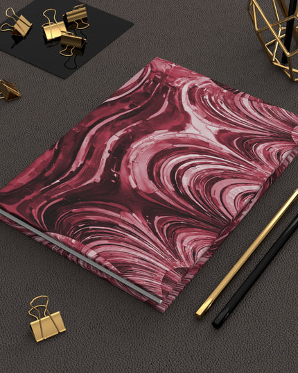 Uzi Spiral Ruby 5.75" x 8" Hardcover Journal Matte with 150 lined pages