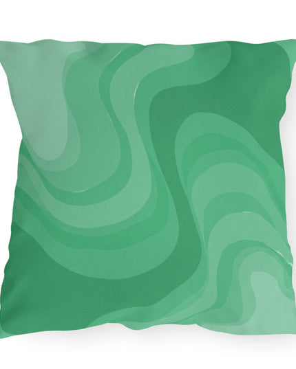 Mint Green Wavey 20" x 20" Outdoor Pillow