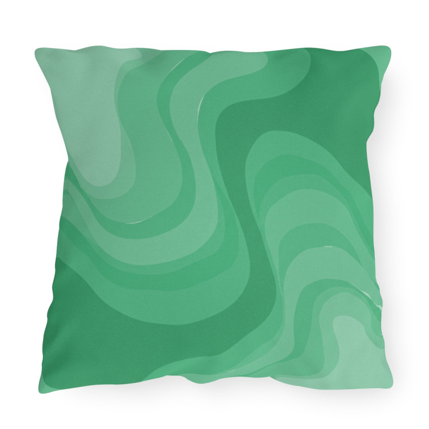 Mint Green Wavey 20" x 20" Outdoor Pillow