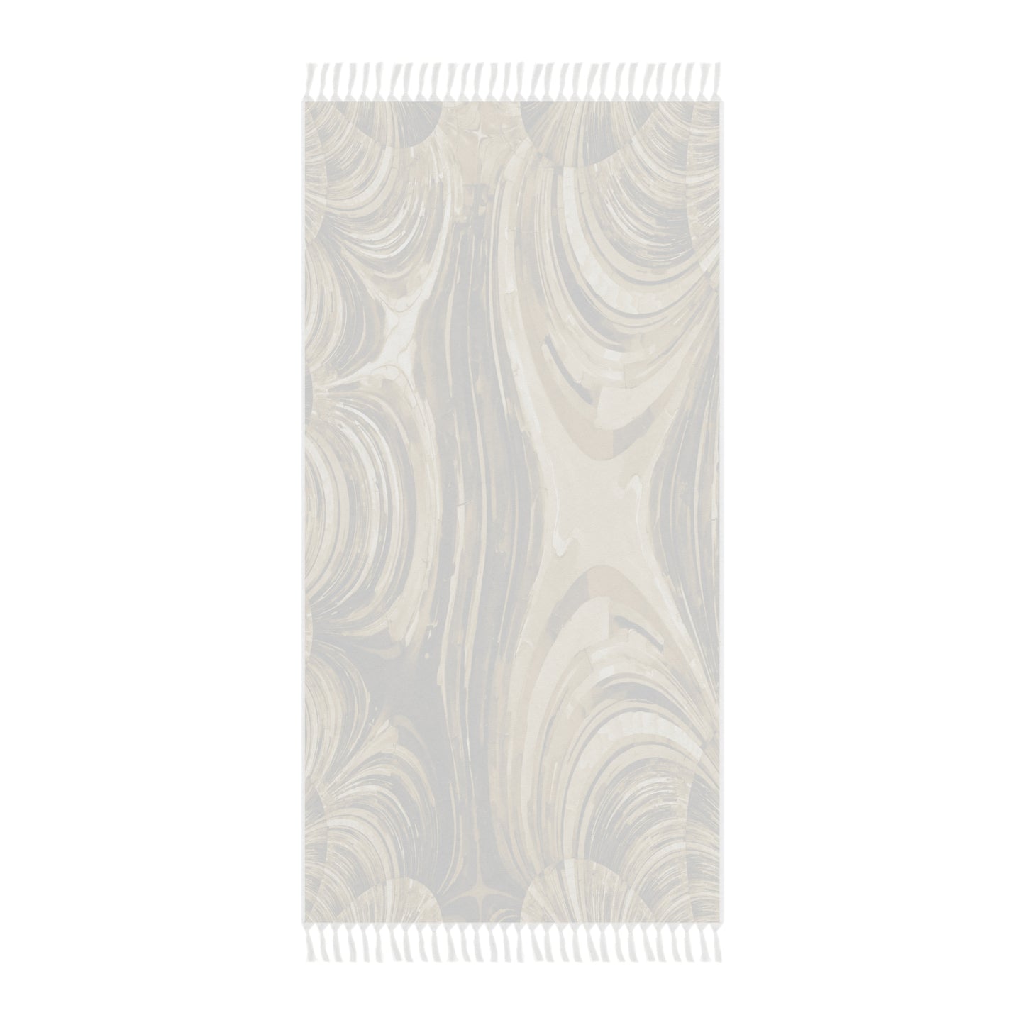 Uzi Spiral Light Brown 38" × 81" Boho Beach Cloth