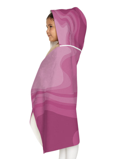 Pinky Mauve Youth Hooded Towel, 24" x 48"