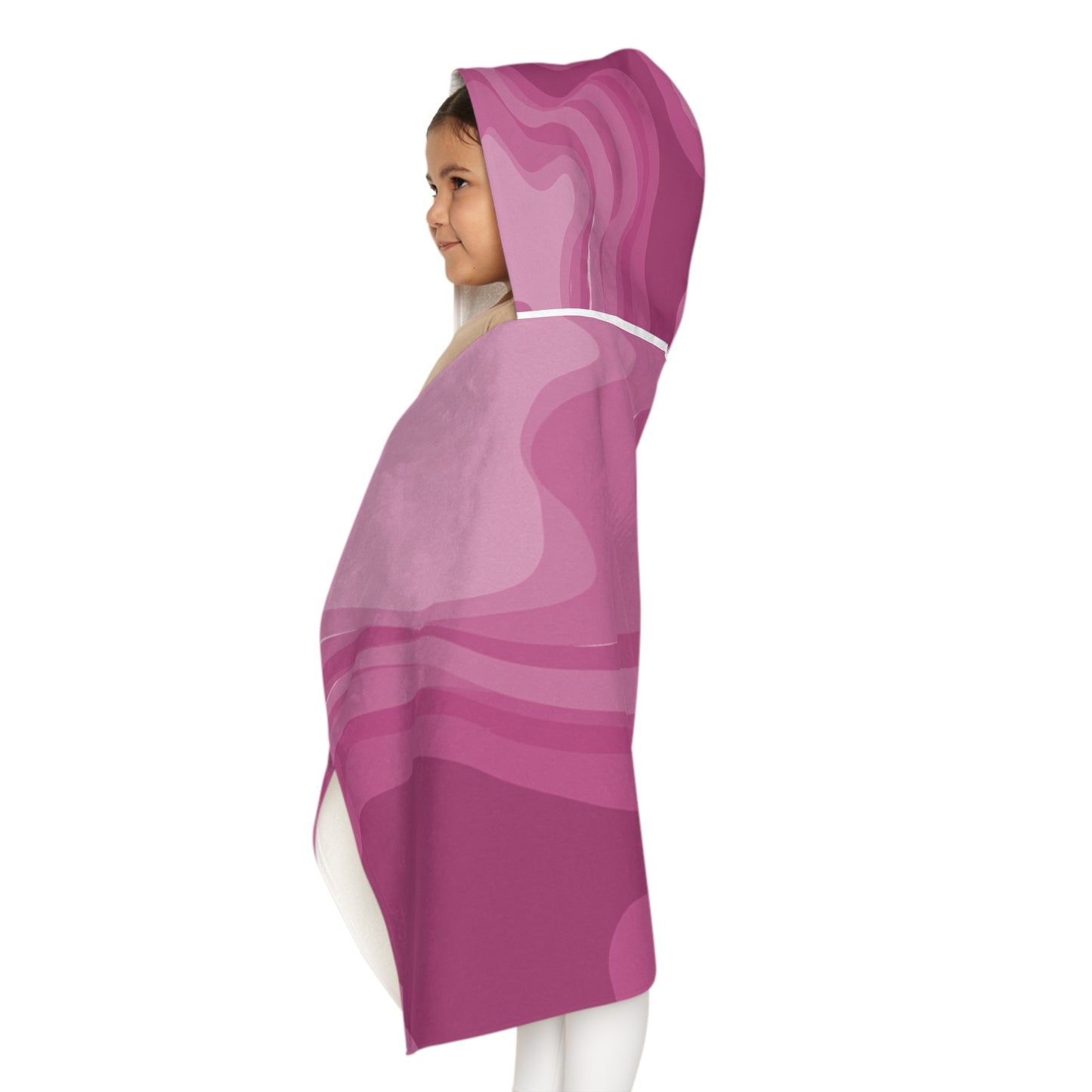 Pinky Mauve Youth Hooded Towel, 24" x 48"