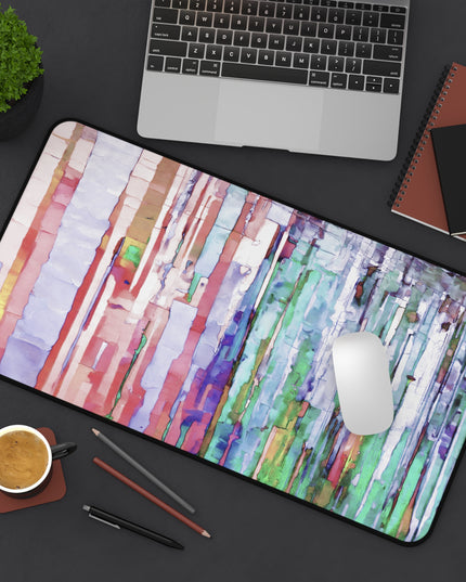 Striped Pastels 12" x 22" Desk Mat