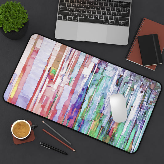 Striped Pastels 12" x 22" Desk Mat