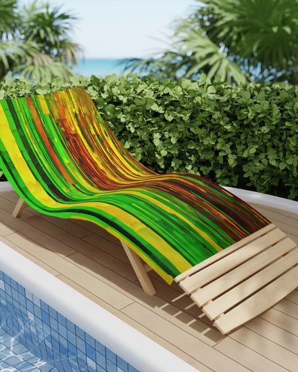 Striped Beta Beach Towel, 18" x 27"