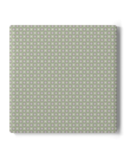 Olive Star-crossed Bodies Square Ceramic Coaster, 4" x 4"
