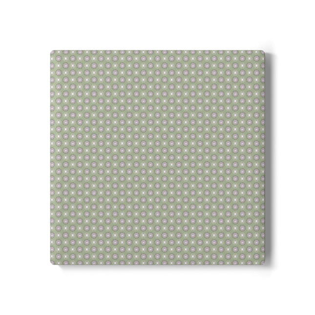 Olive Star-crossed Bodies Square Ceramic Coaster, 4" x 4"