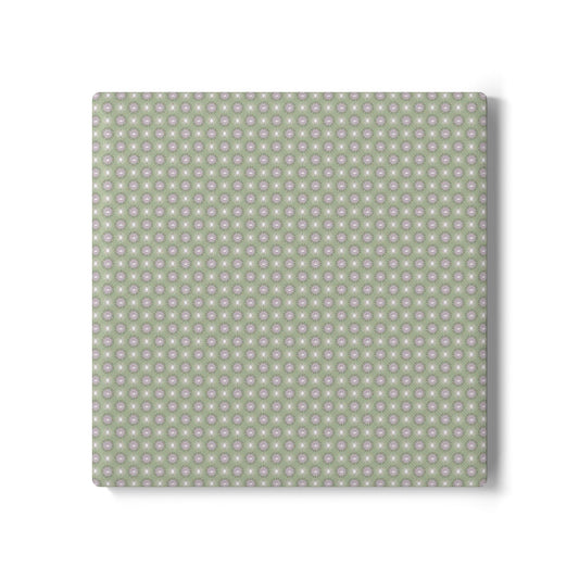 Olive Star-crossed Bodies Square Ceramic Coaster, 4" x 4"