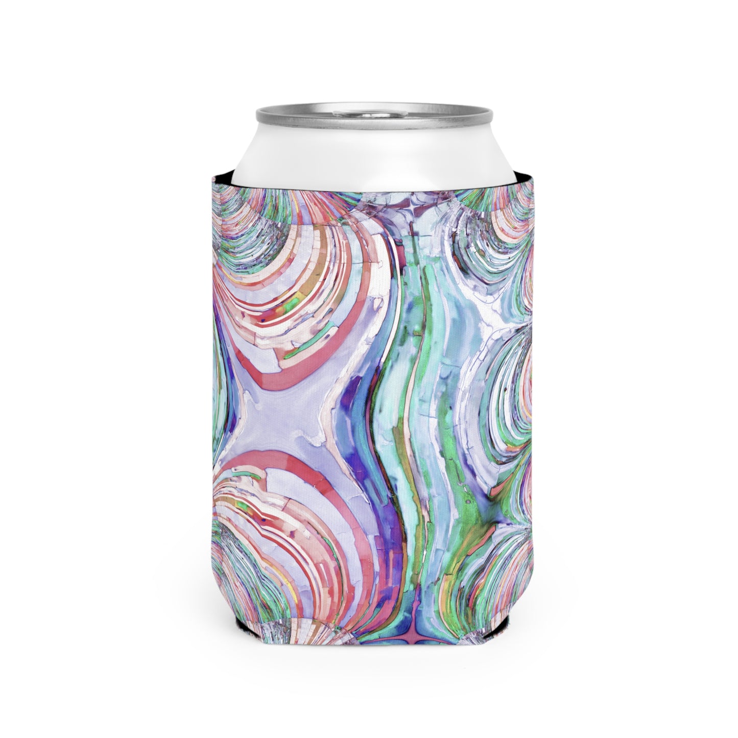 Uzi Spiral Pastels 12 oz Can Cooler Sleeve