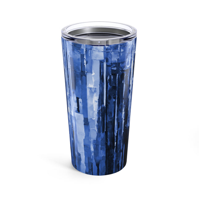 Striped Deep Blue Tumbler 20oz