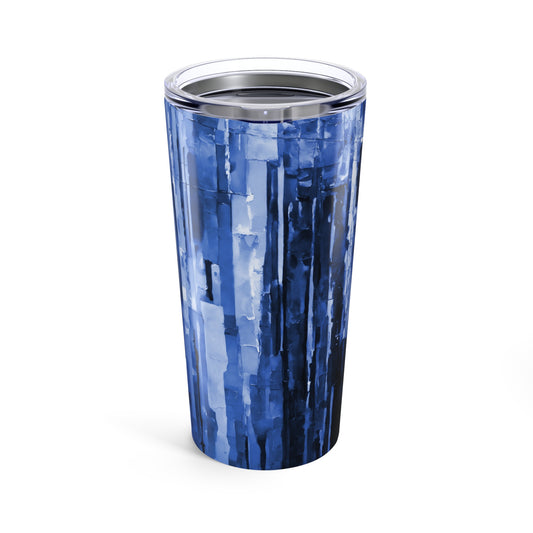 Striped Deep Blue Tumbler 20oz