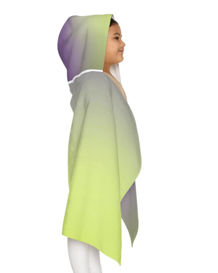 Purple Golden Fade Youth Hooded Towel, 24" x 48"