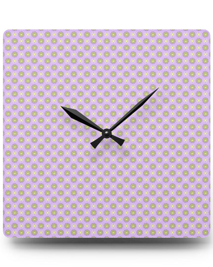 Magenta Star-crossed Bodies Acrylic Wall Clock, Round or Square, 10.75" x 10.75"