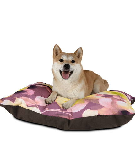 Lemon Blossom Floral Bunch Pet Bed, 40" × 30"