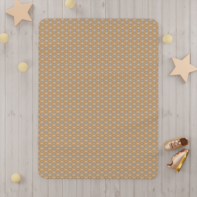Tan Sunset Star-crossed Bodies Toddler Blanket, 30" x 40"