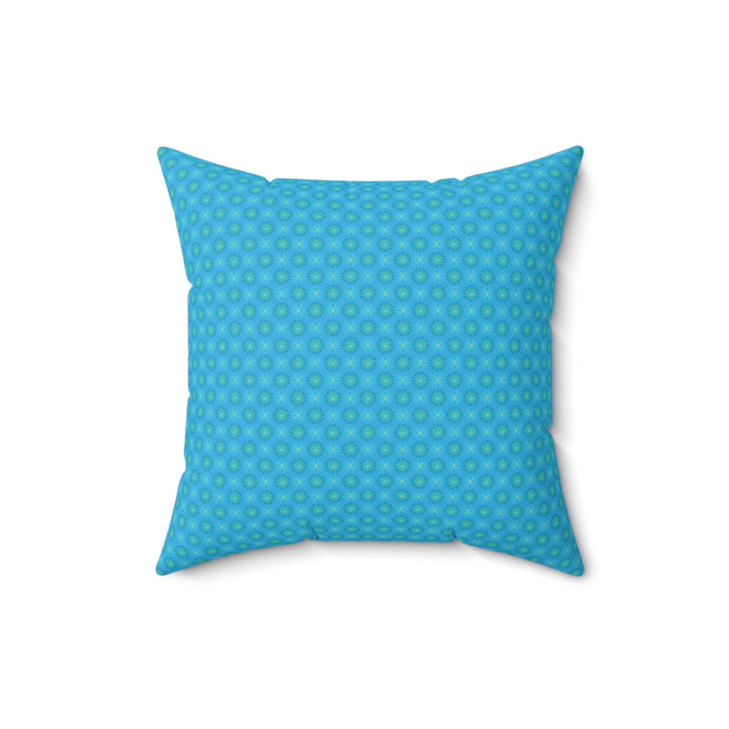 Light Blue Star-crossed Bodies Faux Suede Square Pillow, 16" x 16"