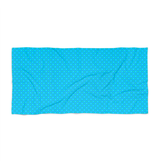 Blue Green Star-crossed Bodies 30" x 60" Beach Towel