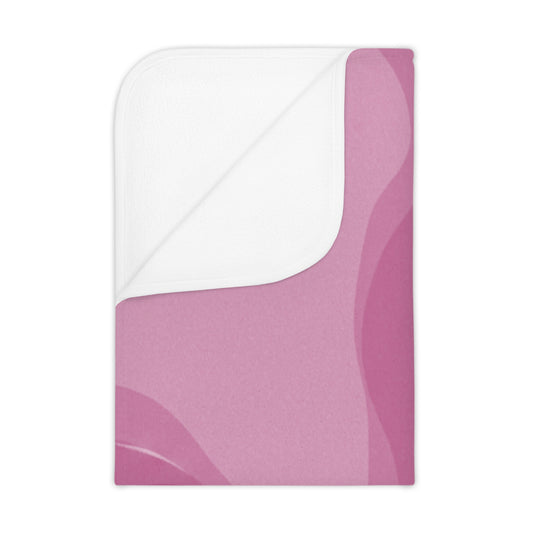 Pinky Mauve Wavey Toddler Blanket, 30" x 40"