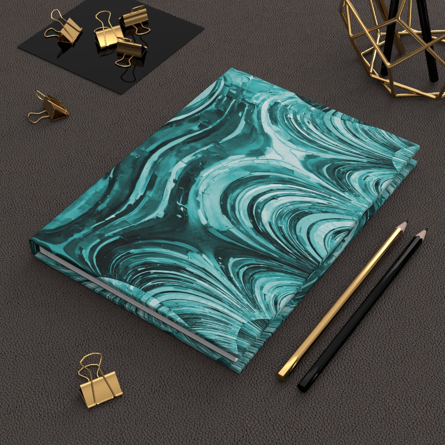 Uzi Spiral Tif 5.75" x 8" Hardcover Journal Matte with 150 lined pages