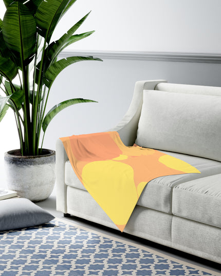 Pastel Bright Oranges Patches Baby Swaddle 30″×40″ Blanket