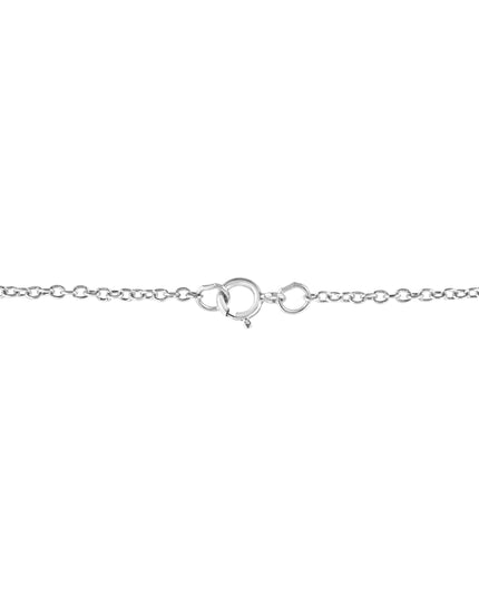 .925 Sterling Silver Diamond Accent Zodiac Key 18" Pendant Necklace (K-L Color, I1-I2 Clarity)