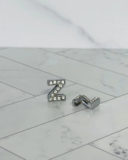 Pavé Letters -Silver Charms