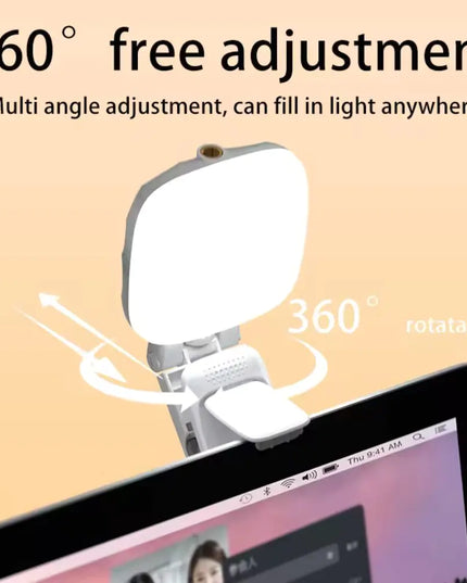 LED Clip-on Phone Light with Adjustable Stand