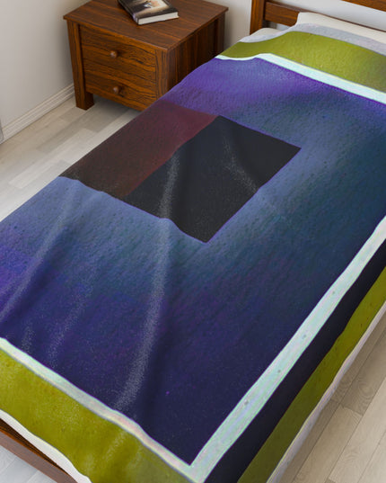 Zeta Shadow Velveteen Plush Blanket, 60" x 80"