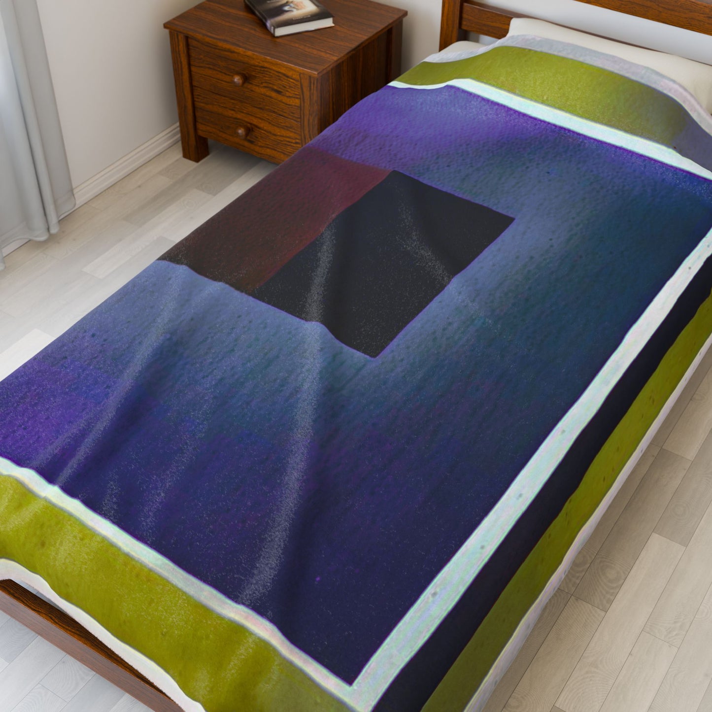 Zeta Shadow Velveteen Plush Blanket, 60" x 80"