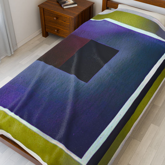 Zeta Shadow Velveteen Plush Blanket, 60" x 80"