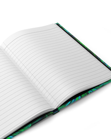 Uzi Spiral Blue Green 5.75" x 8" Hardcover Journal Matte with 150 lined pages