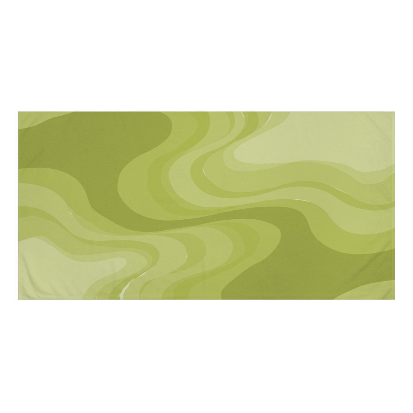 Lemon Wavey 30" x 60" Mink-Cotton Towel (50% polyester, 50% cotton)