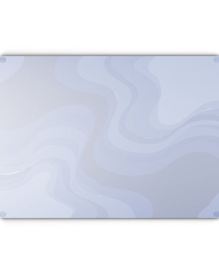 Deep Blue Wavey Glass Cutting Board, 11" x 15"