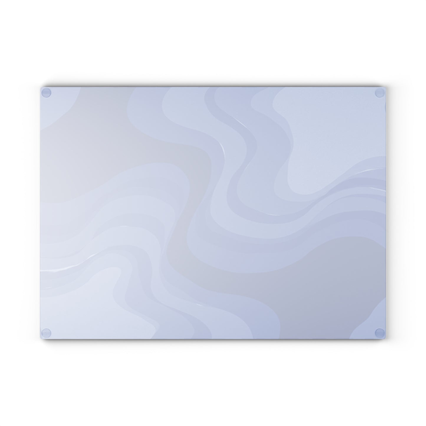 Deep Blue Wavey Glass Cutting Board, 11" x 15"