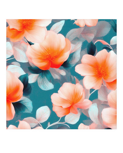 Orange Blossom Floral Bunch Face Towel, 13" x 13"