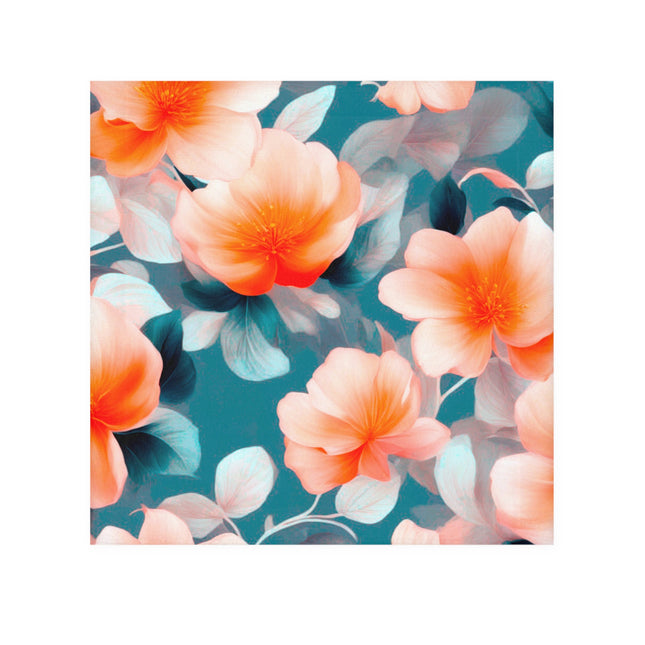 Orange Blossom Floral Bunch Face Towel, 13" x 13"