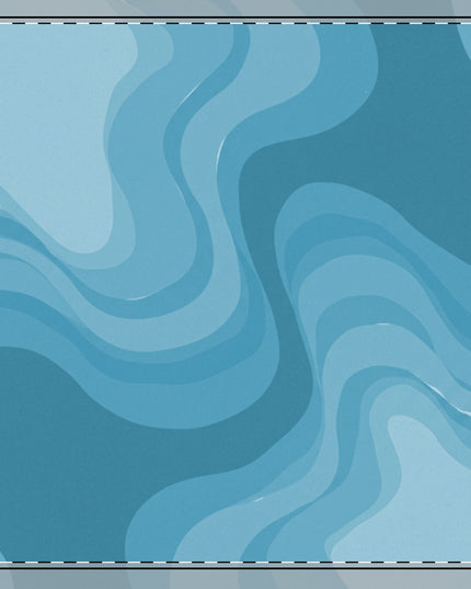 Sky Blue Wavey 22" x 22" Cotton Twill Napkin