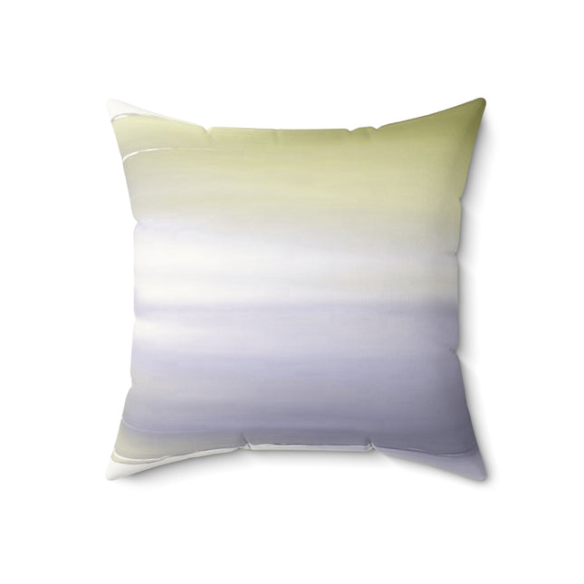 Lavender Sea Golden Fog 18" x 18" Faux Suede Square Pillow