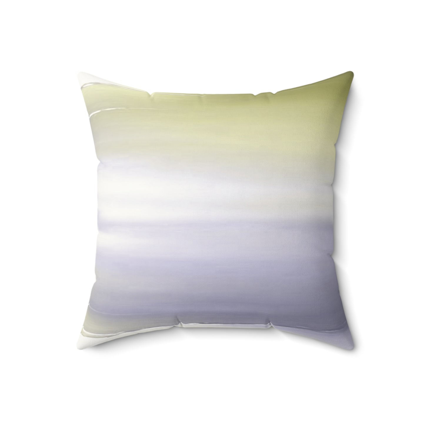 Lavender Sea Golden Fog 18" x 18" Faux Suede Square Pillow