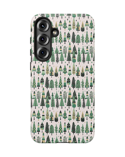 Mini Vintage Green Trees Samsung Galaxy S25 Plus Tough Cases