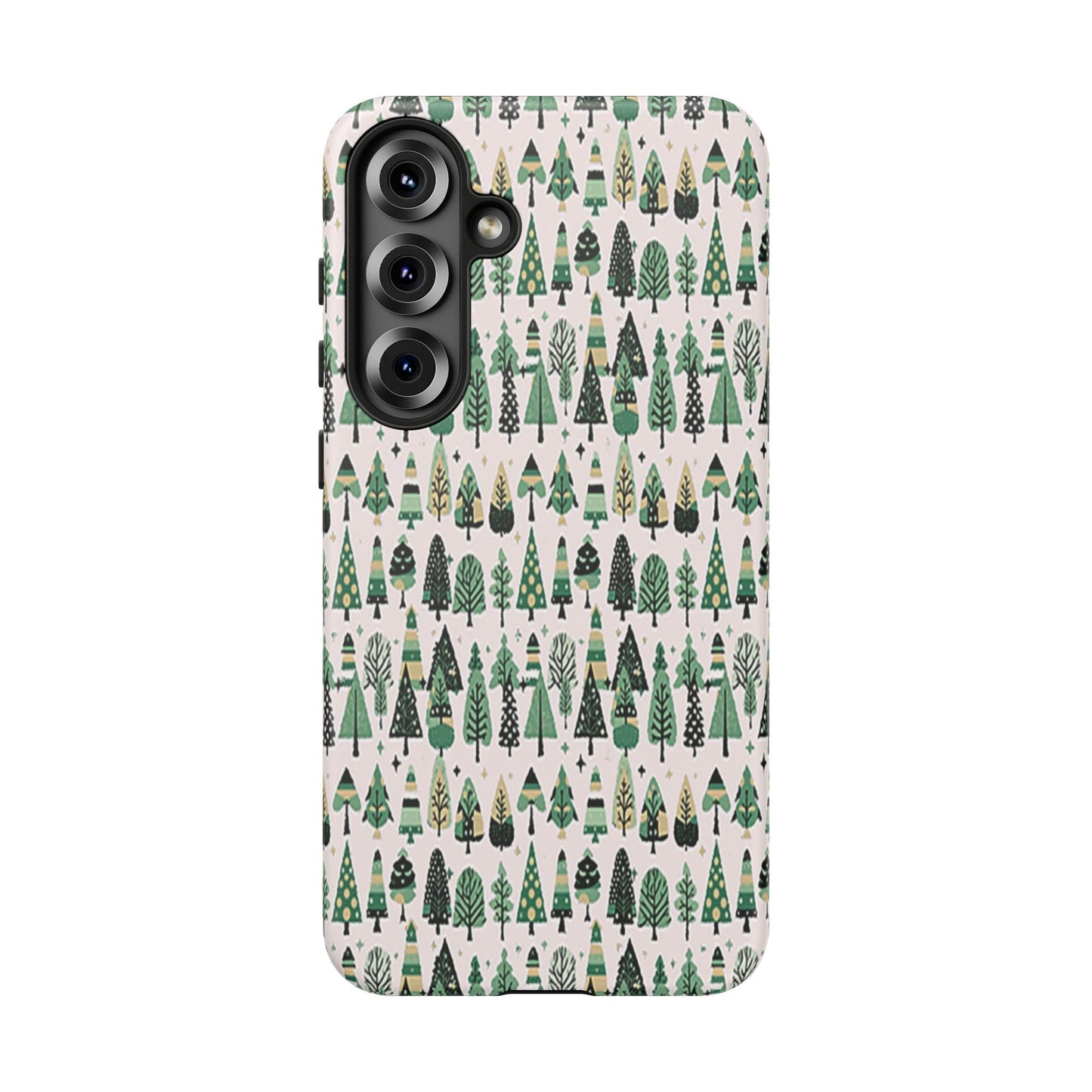 Mini Vintage Green Trees Samsung Galaxy S25 Plus Tough Cases