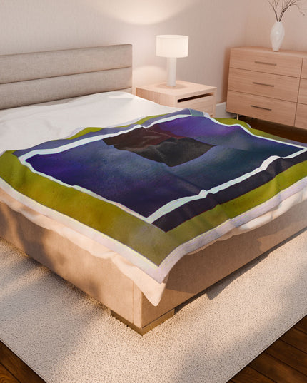 Zeta Shadow Velveteen Plush Blanket, 60" x 80"