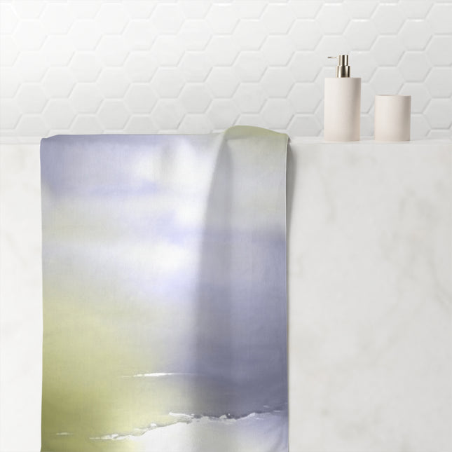 Lavender Sea Golden Fog 30" x 60" Mink-Cotton Towel (50% polyester, 50% cotton)