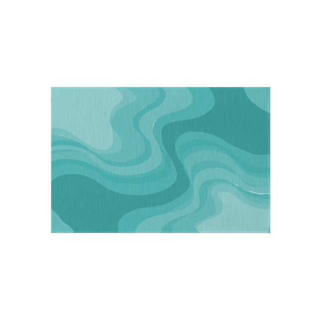 Tif Green Wavey 24" x 36" Outdoor Rug