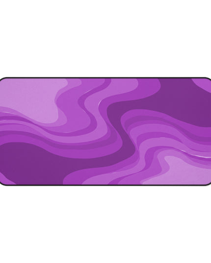 Wavey Purple Wavey 16" x 32" Desk Mat