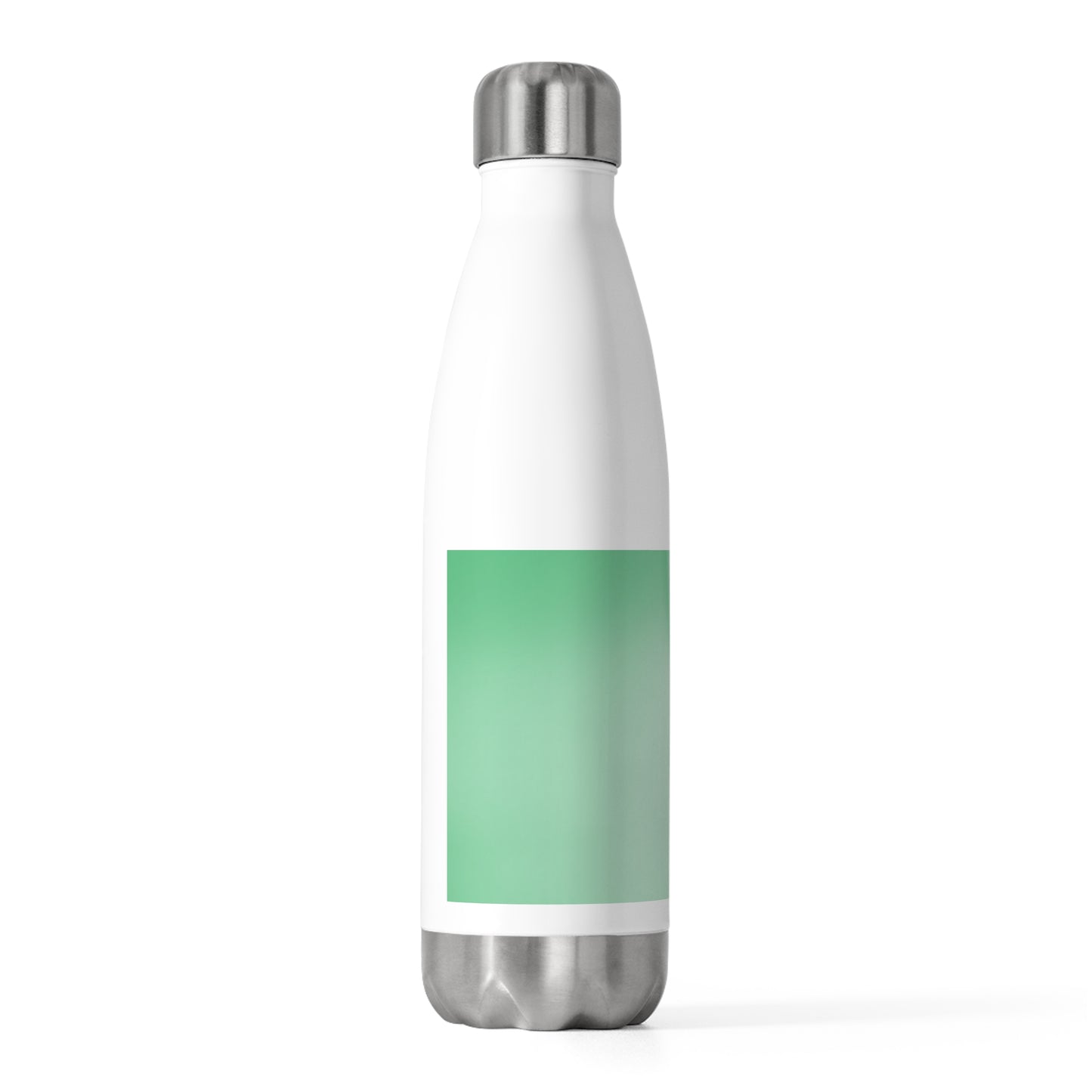 Mint Fade 20oz Insulated White Water Bottle